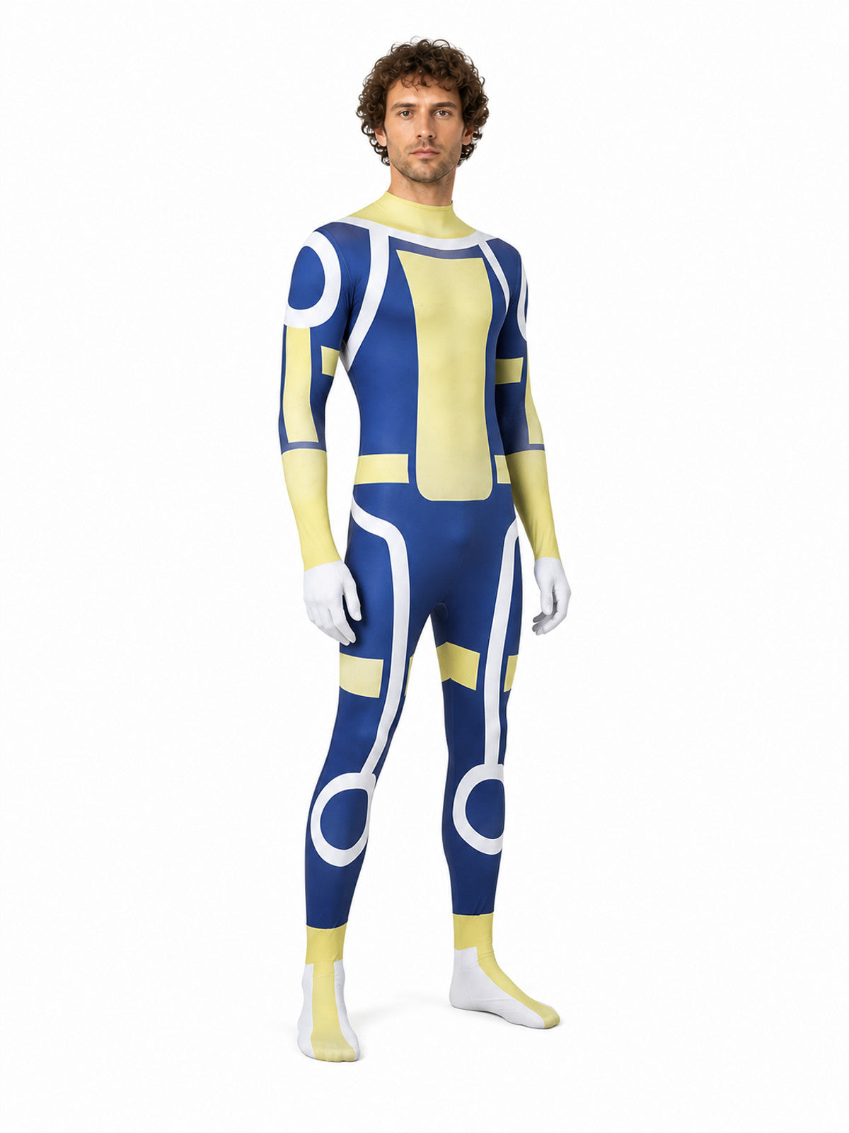 High-Collar Cosplay Jumpsuit Costumes detail