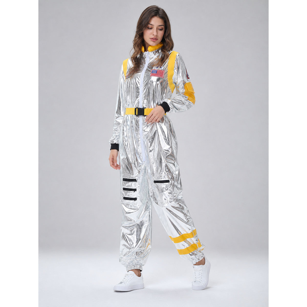 Silver Space Jumpsuit for Cosplay