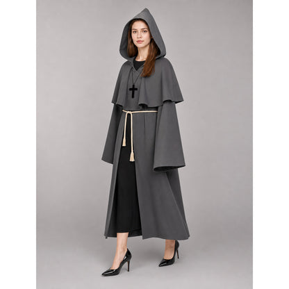 Gray Medieval Hooded Costume Cloak occasion guide