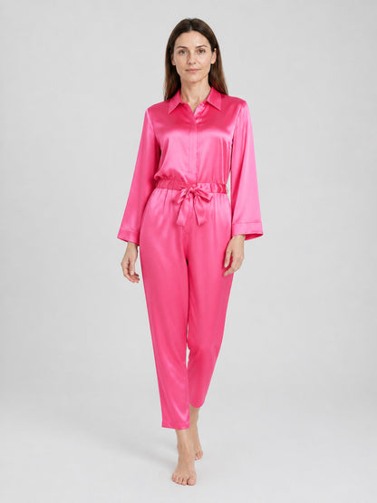 Barbie Ken Cosplay Jumpsuit, Bright Pink, with Collar Costumes detail