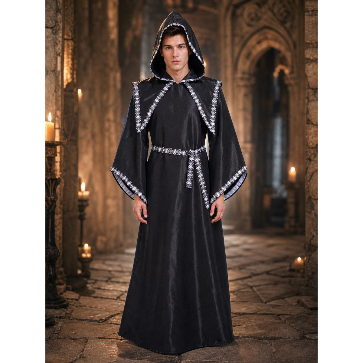Hooded Costume: Long Robe with Cape lifestyle view