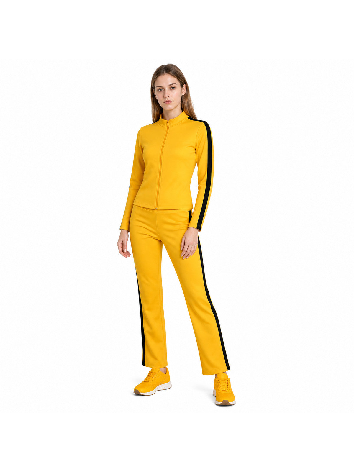 Cosplay tracksuit, yellow with black stripes Costumes detail