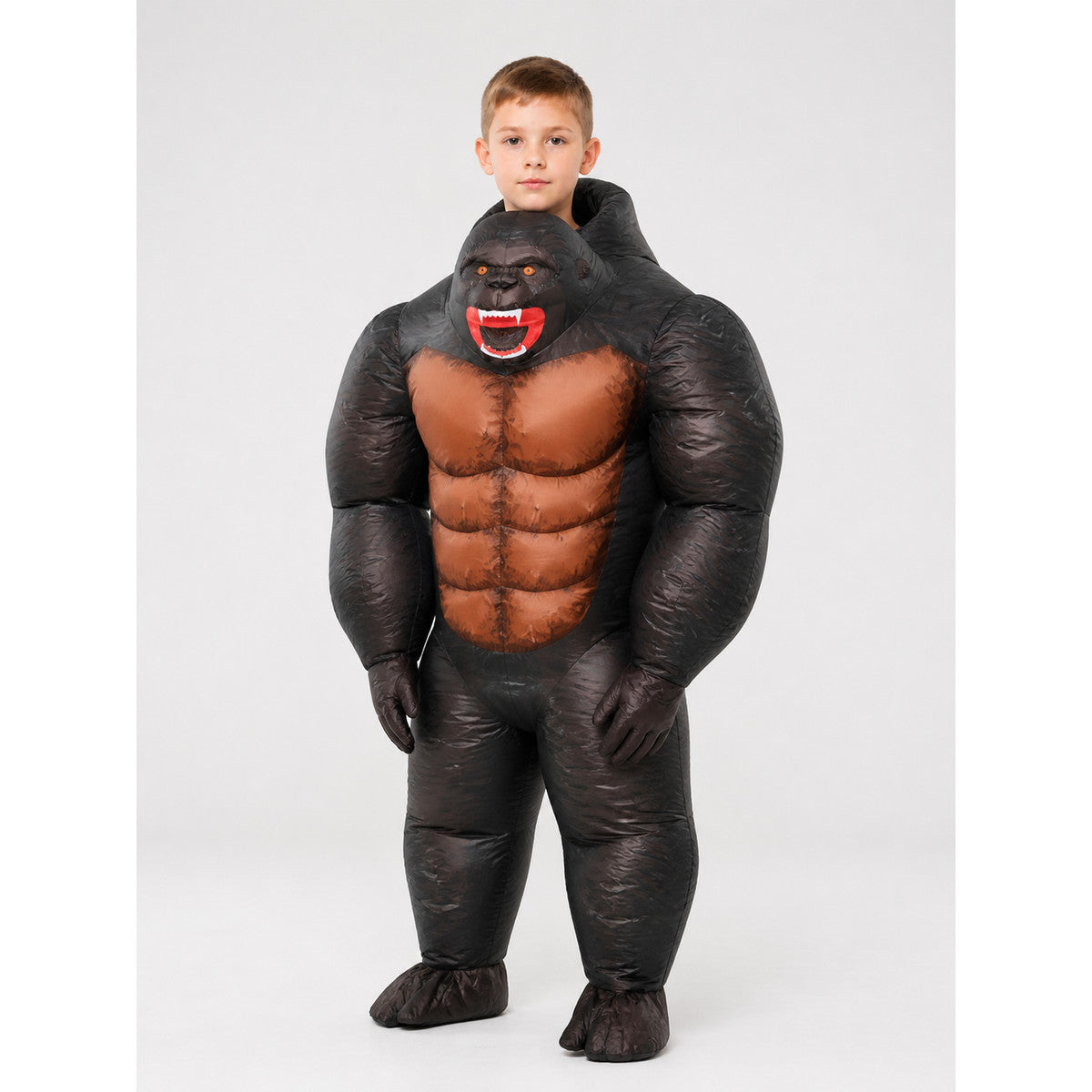Inflatable One-Piece Gorilla Costume, Brown and Black main product view