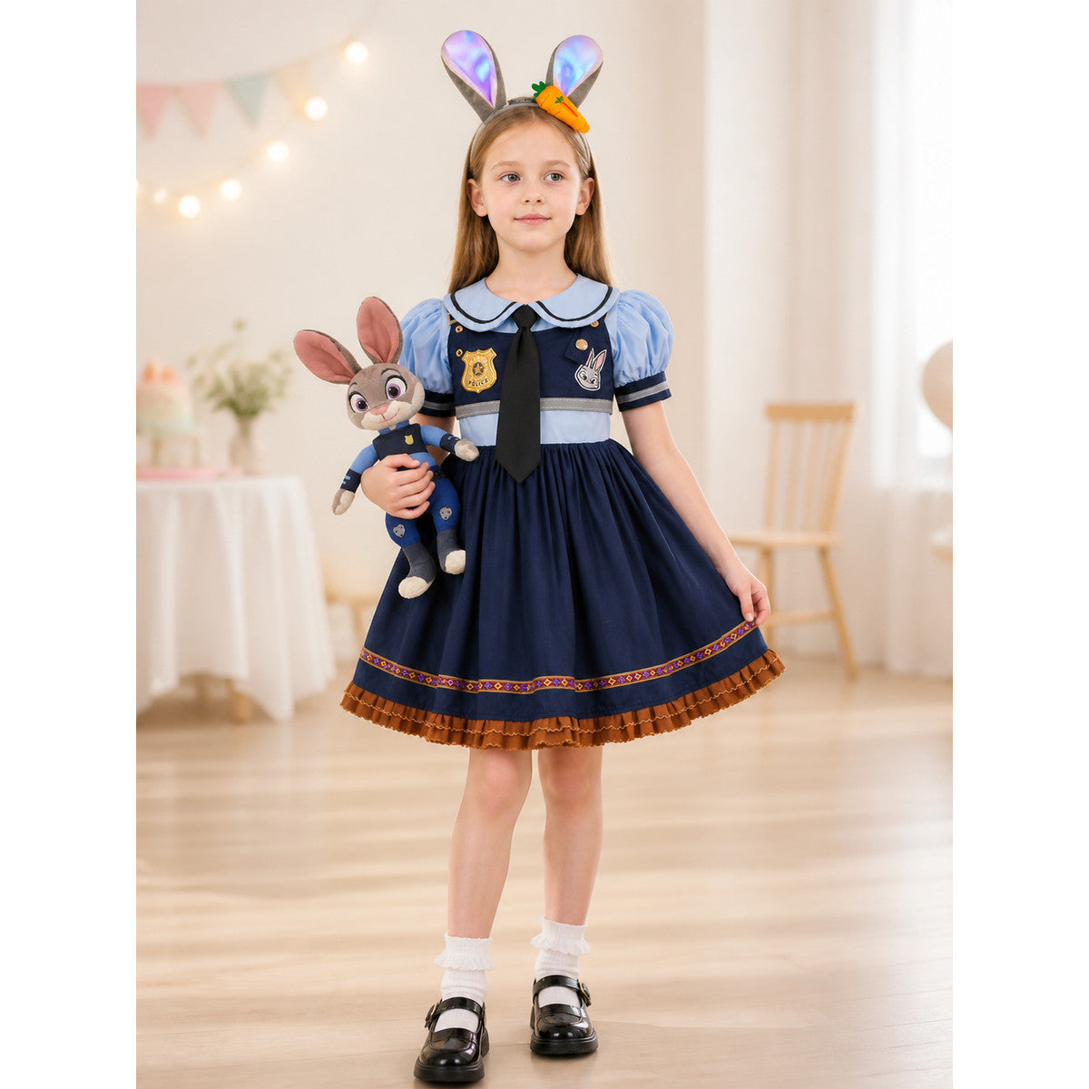 Rabbit Police Officer Carnival Costume for Cosplay lifestyle view