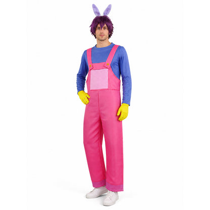 Pomni Clown Cosplay Costume with Wig Costume Wigs detail