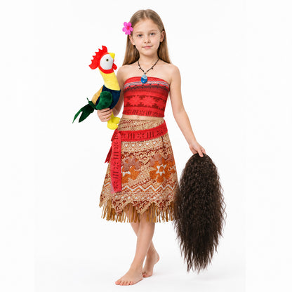 Kids' Moana Costume for Halloween with Accessories Costume Accessories detail