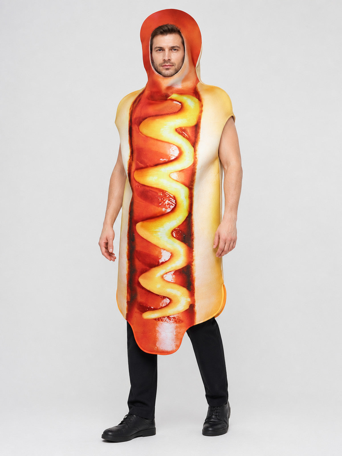 “Milk” costume jumpsuit for cosplay, white and blue product detail