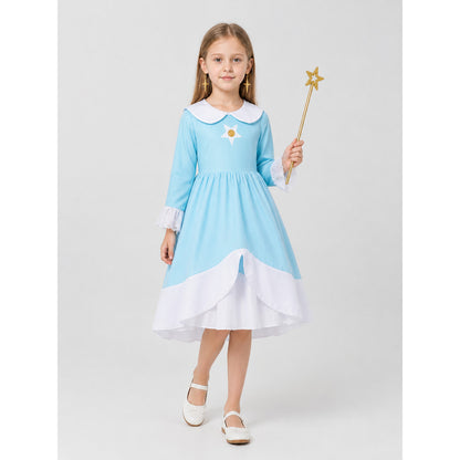 Children's Princess Costume with Star Pattern for Halloween Costumes detail