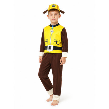 Rubble Puppy Costume with Cap Costume Headwear detail