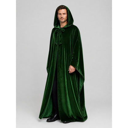 Green Hooded Death Cosplay Cloak for Halloween Costume Capes detail