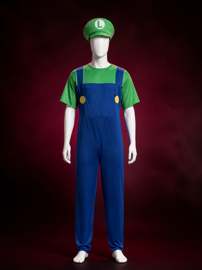 Luigi Carnival Costume, Cosplay Jumpsuit main product view