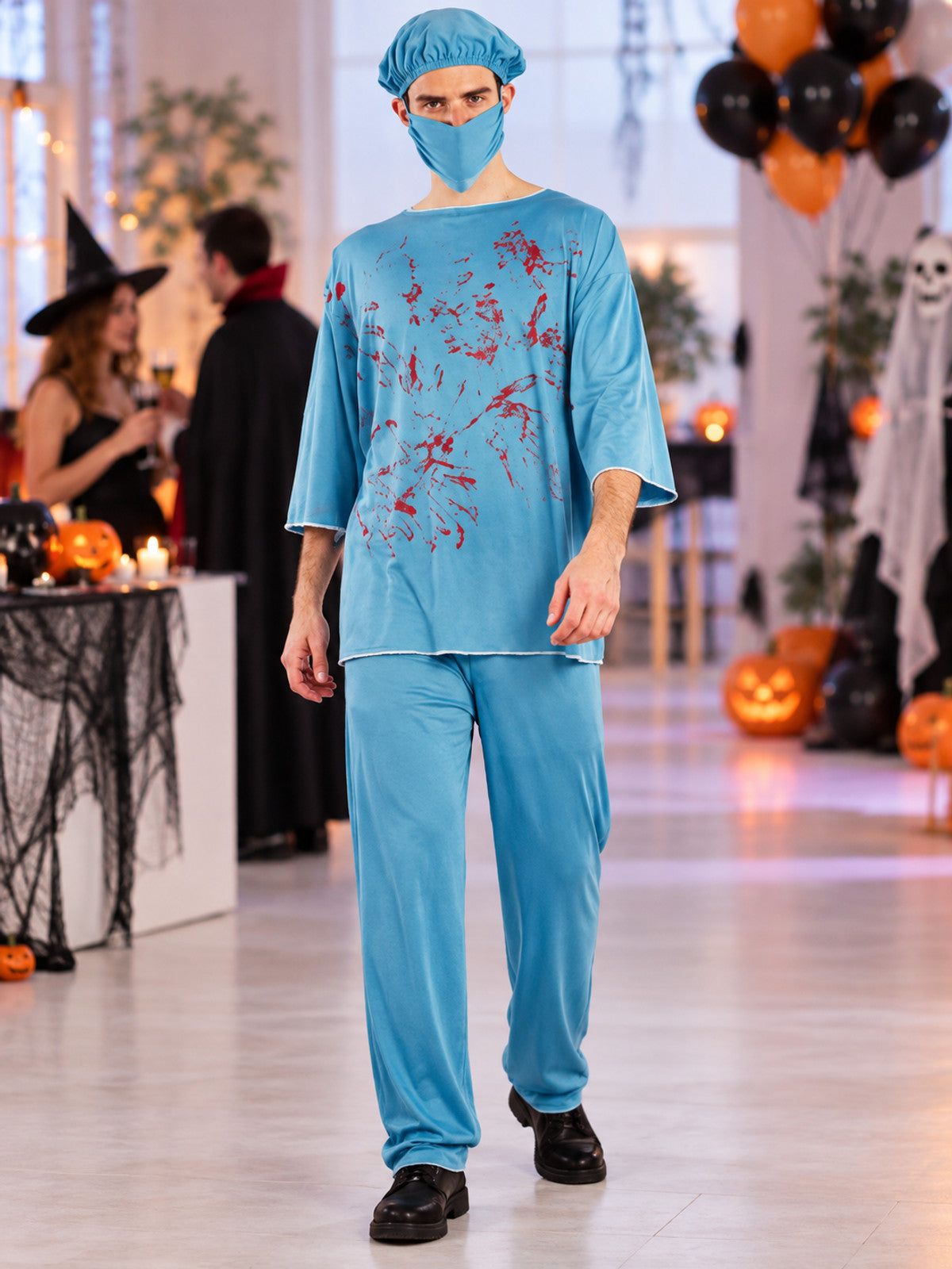 Bloody Doctor Halloween Costume: Shirt, Pants, Mask