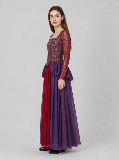 Medieval-Style Fantasy Cosplay Costume Dress side view