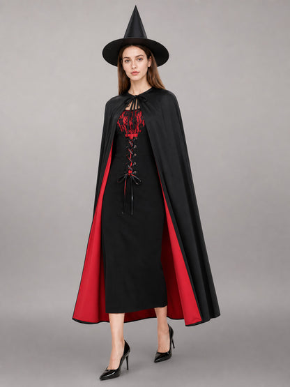 Halloween Witch Costume Dress with Hat