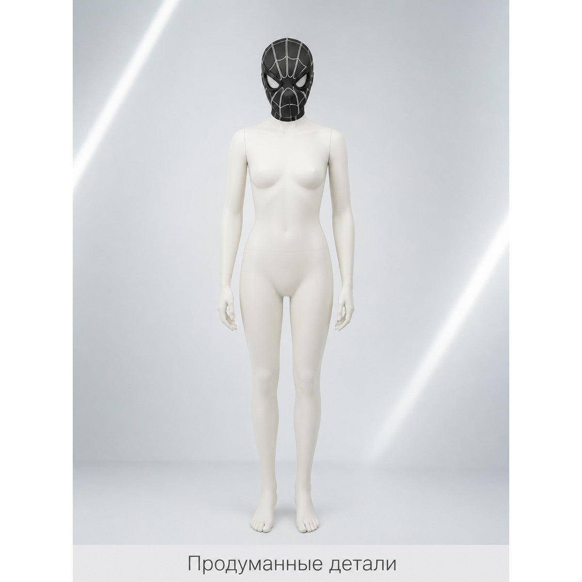 Carnival Mask with White Web Pattern for Halloween and Cosplay Costume Masks detail