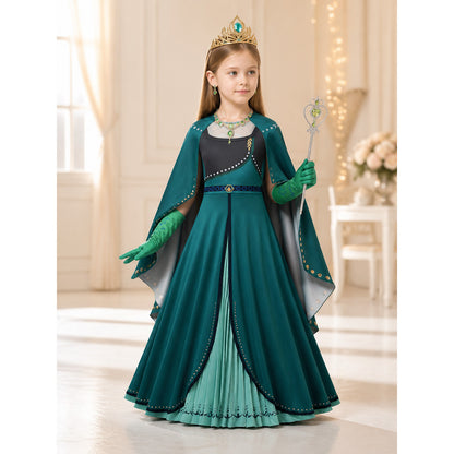 Turquoise Princess Costume for Halloween lifestyle view