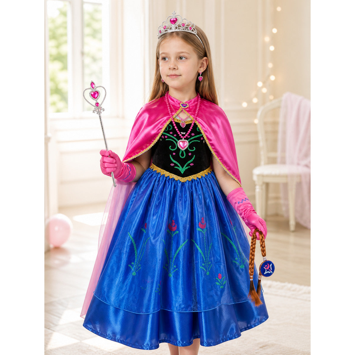 Princess Costume with Cape for Halloween lifestyle view