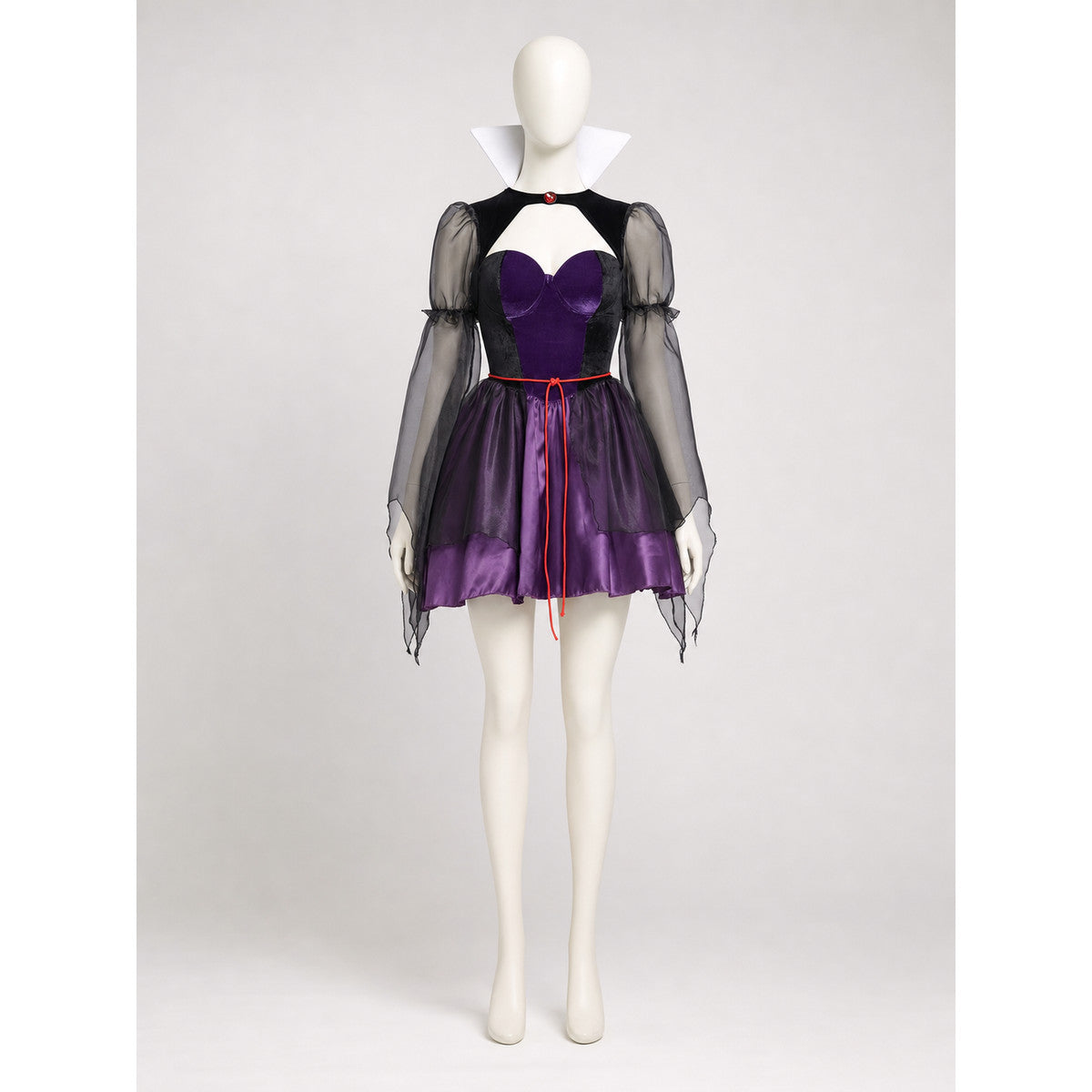 Carnival Costume: Purple Dress with Cape