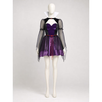 Carnival Costume: Purple Dress with Cape