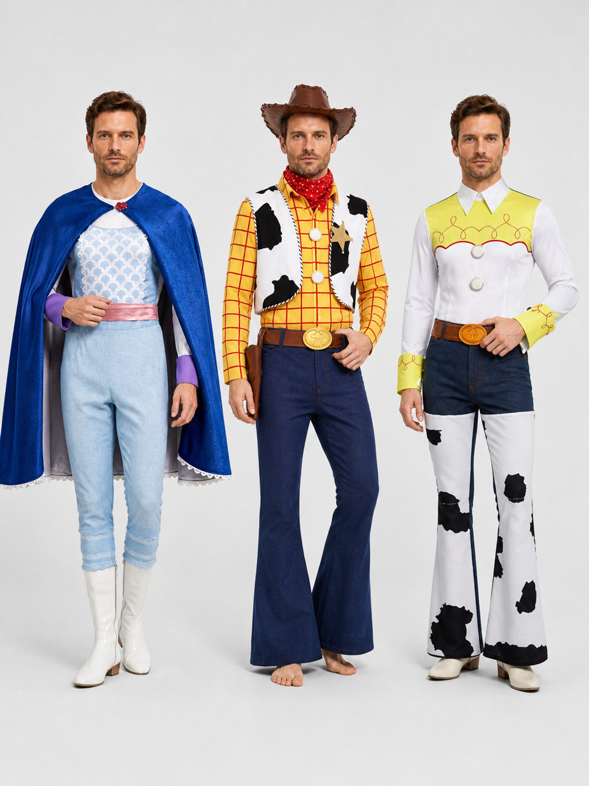 Toy Story Woody, Bo Peep, and Jessie Cosplay Costume Costumes detail