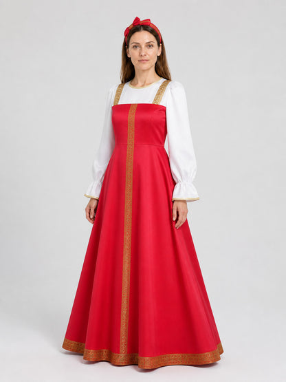 Russian Folk Costume: Dress and Kokoshnik