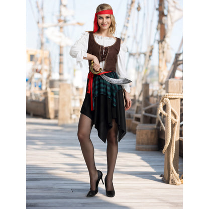 Adult Pirate Costume for Halloween and Cosplay lifestyle view