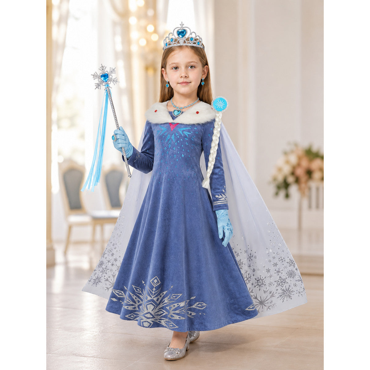 Snow Queen Carnival Costume for Halloween lifestyle view