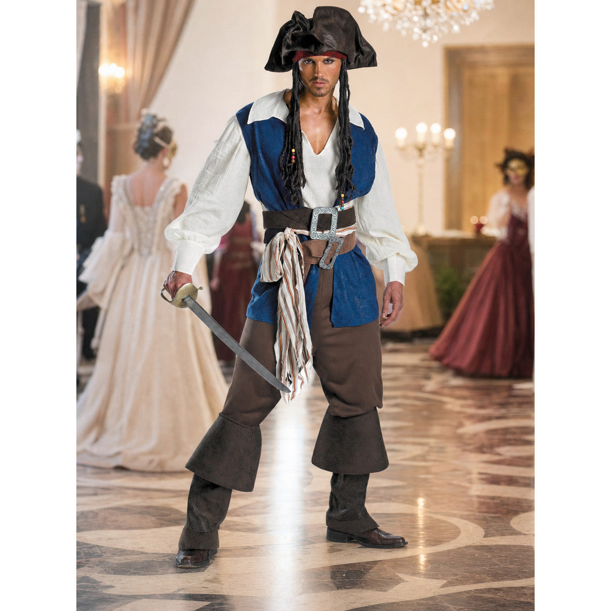 Pirate Costume with Hat and Belt