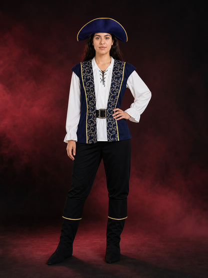 Caribbean-Style Pirate Costume for Carnival and Cosplay main product view