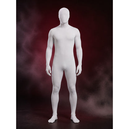 Adult White Invisible Man Full Body Suit Halloween Costume main product view