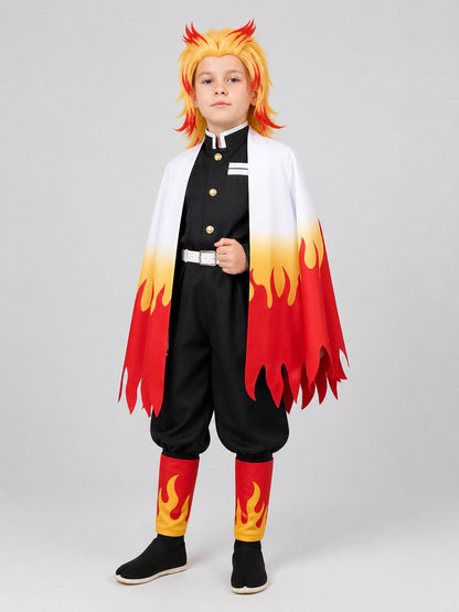 Kyojuro Rengoku Cosplay: Costume with Wig Costume Wigs detail