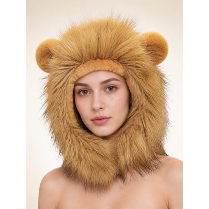Halloween Carnival Lion Mane Headwear Costumes detail