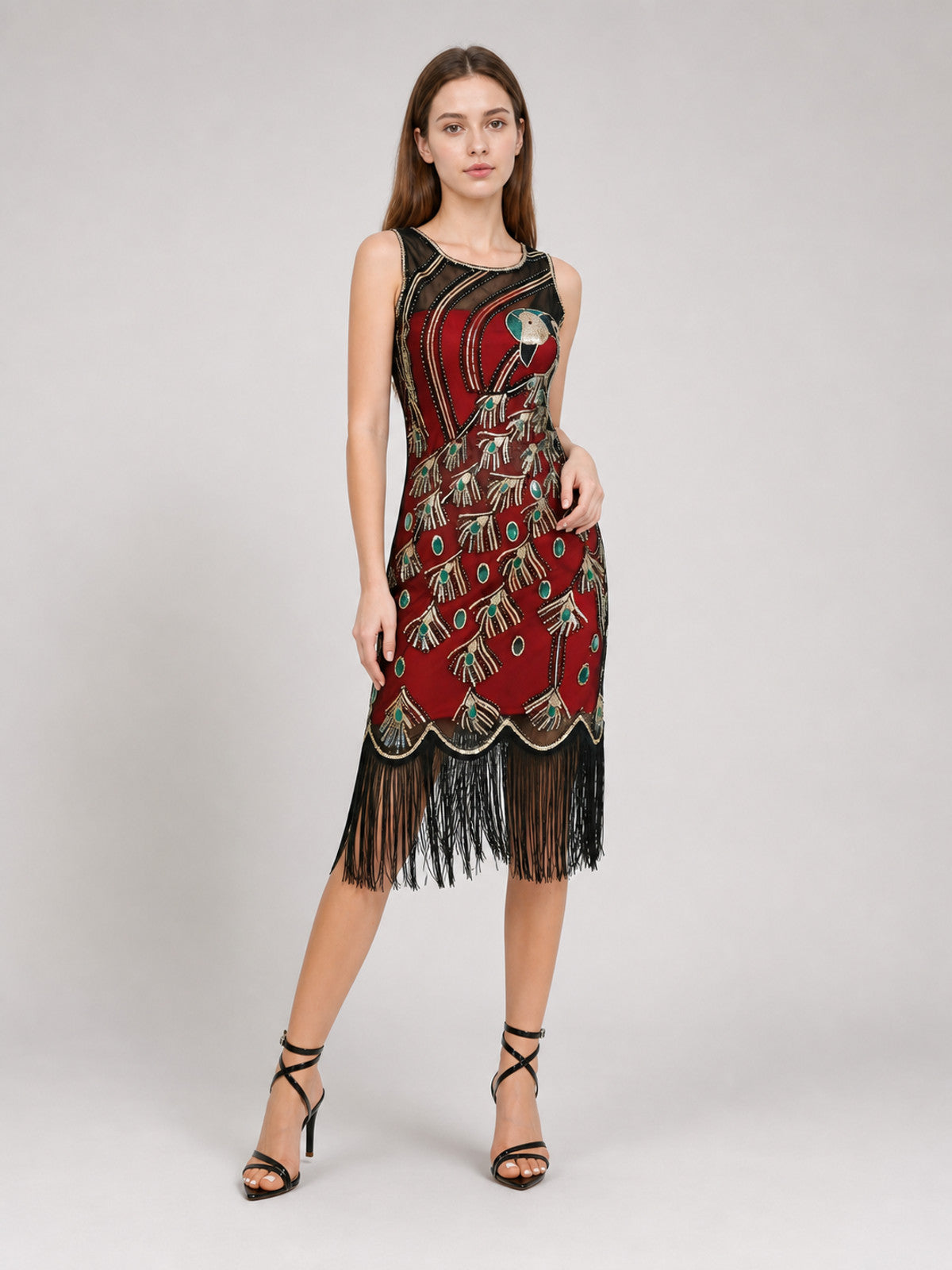 Gatsby-Style Fringed Dress for the Stage Costume Dresses detail