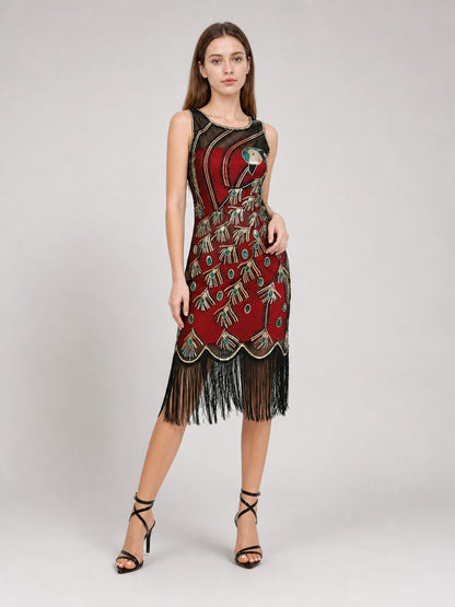 Gatsby-Style Fringed Dress for the Stage Costume Dresses detail