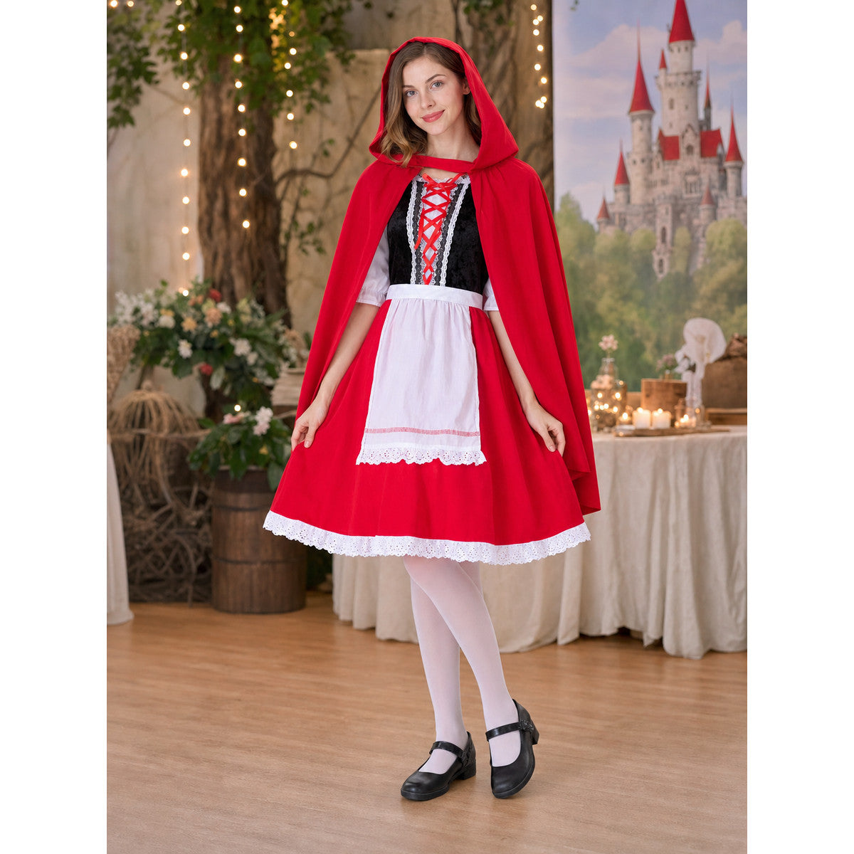 Little Red Riding Hood Costume with Cape lifestyle