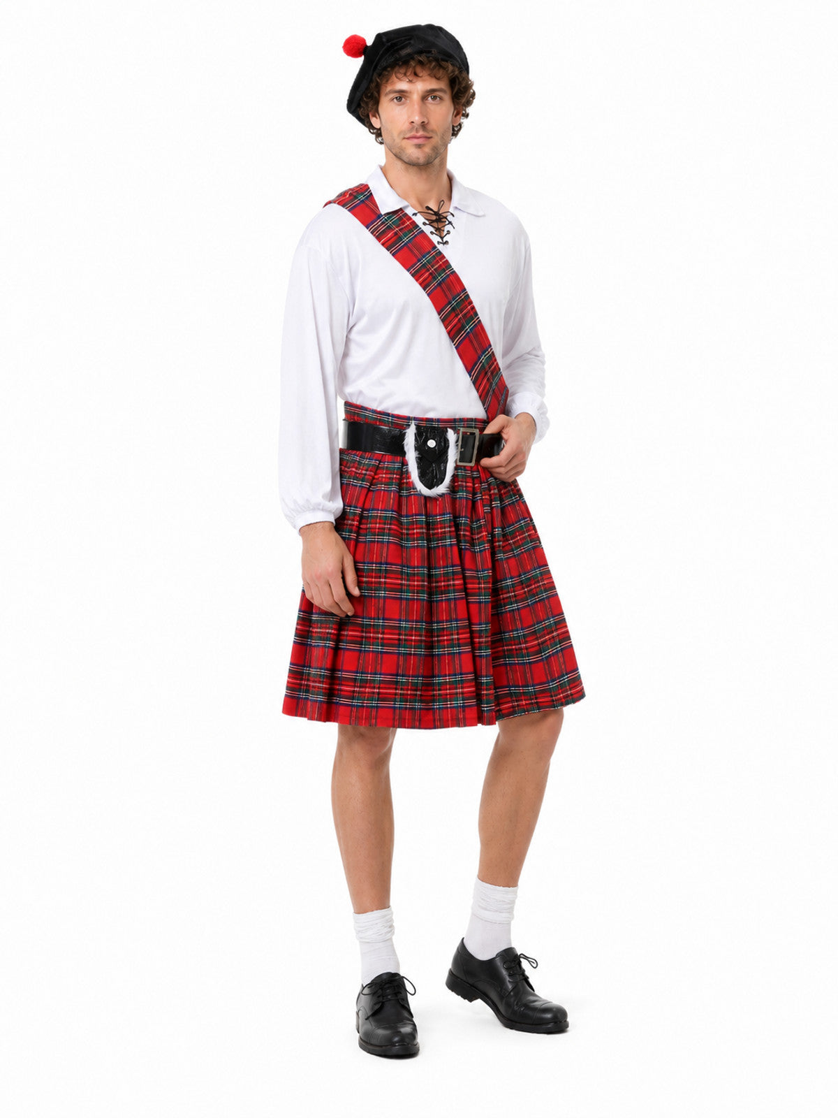 Scottish Carnival Costume with Kilt and Beret Costumes detail
