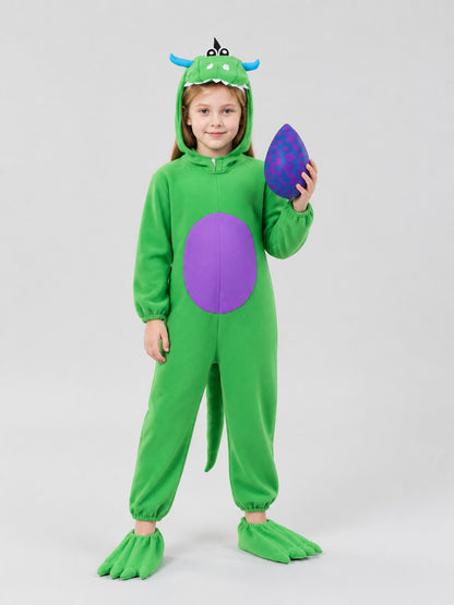 Dinosaur Costume for Children's Cosplay, Green Jumpsuit Costumes detail