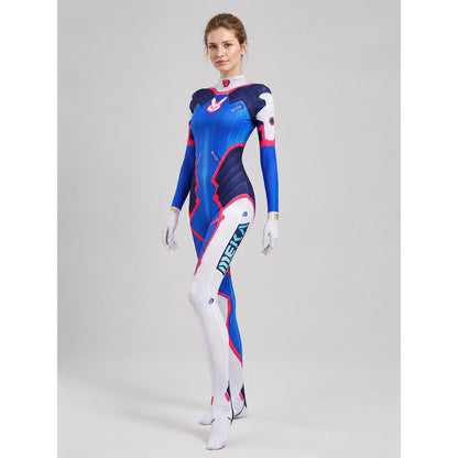 Superhero Cosplay Costume, One-Piece, Form-Fitting on-model front view