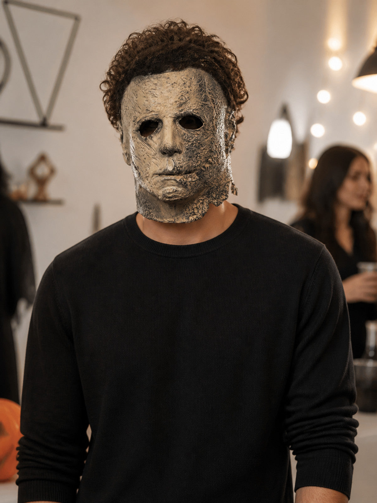Scary Carnival Mask with an Aged Effect