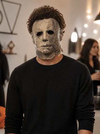 Scary Carnival Mask with an Aged Effect