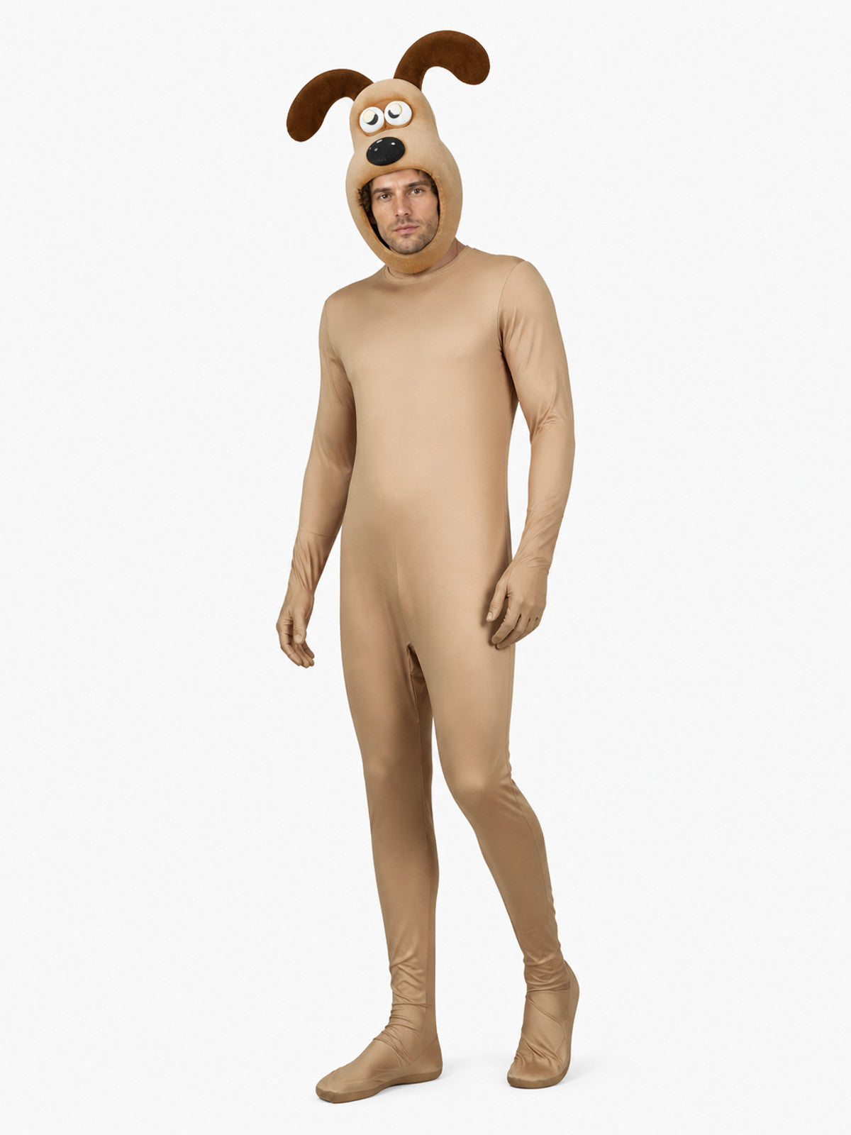 Animal Character Hooded Jumpsuit Costume with Ears