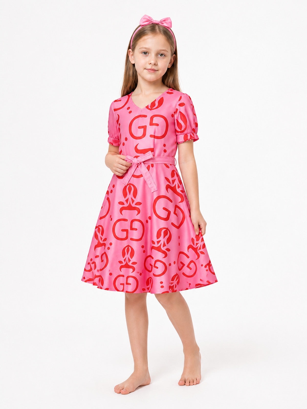 Zootopia Cosplay Dress for Girls with Belt and Headband Costume Dresses detail