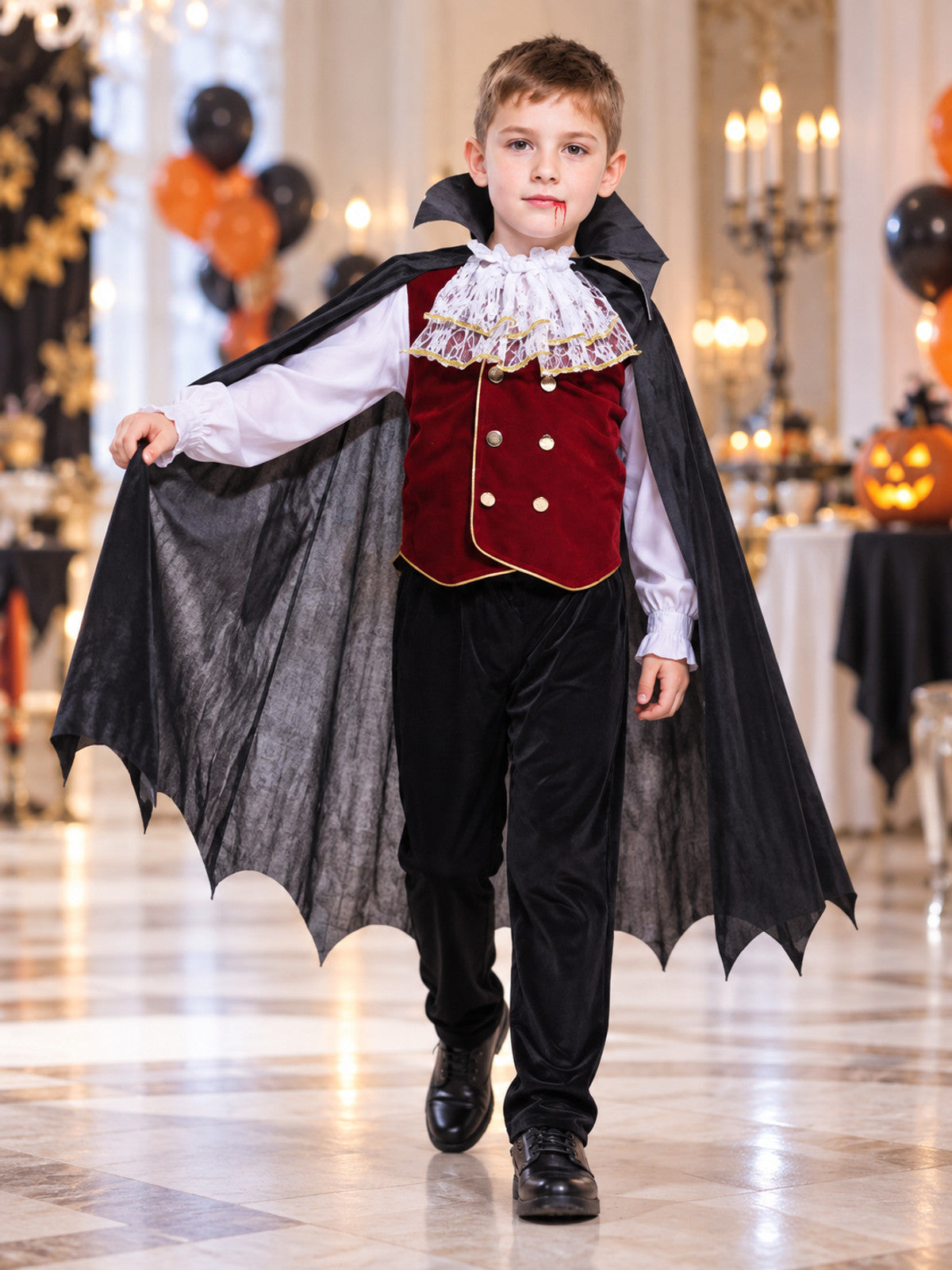 Vampire Costume with Red Vest lifestyle view