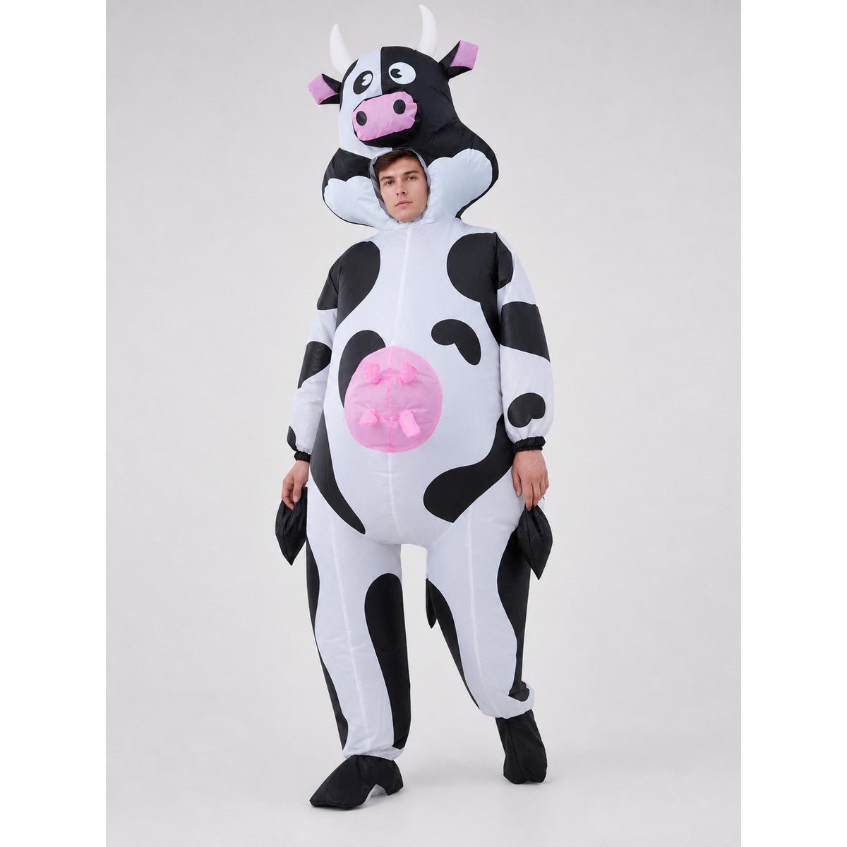 One-Piece Cow Costume with Hood for Halloween lifestyle
