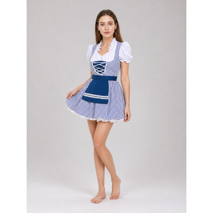 Bavarian-Style Costume Dress with Apron