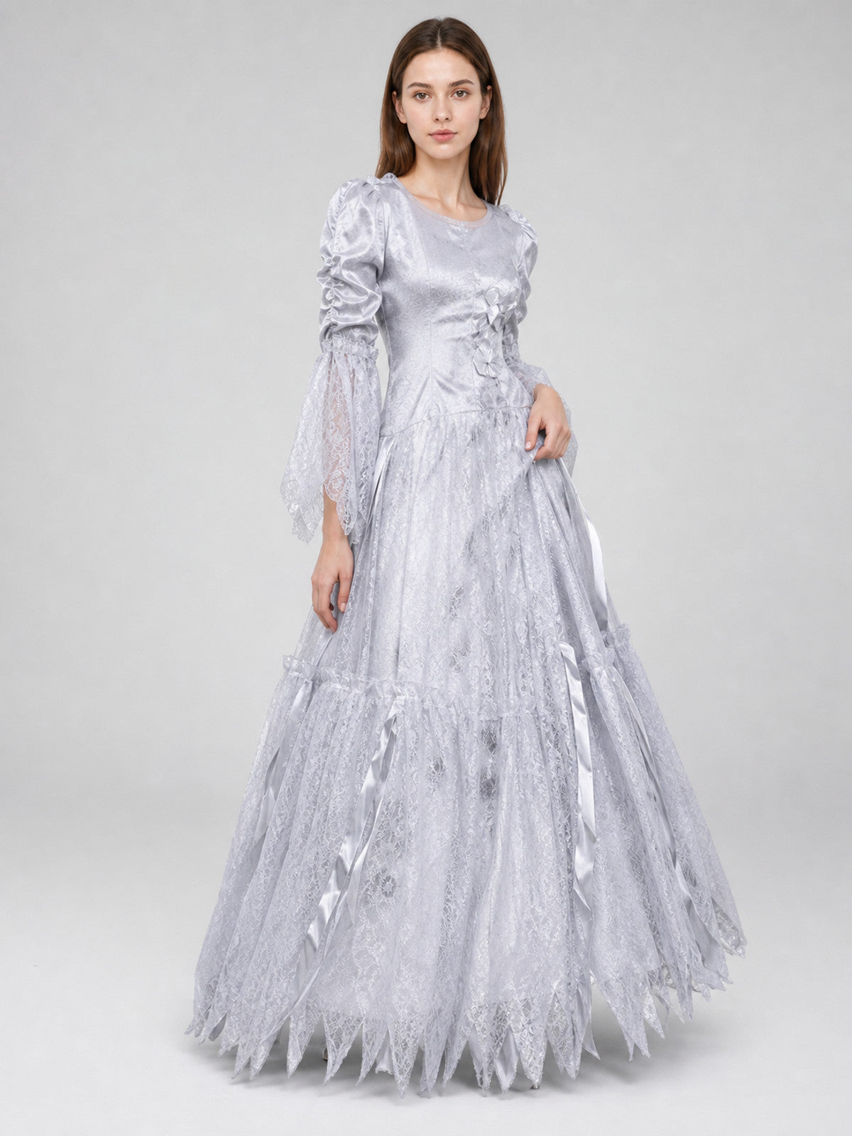 Halloween cosplay costume dress with a full skirt