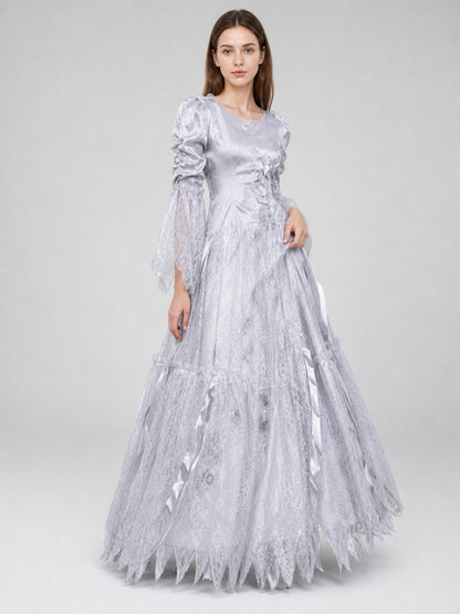 Halloween cosplay costume dress with a full skirt