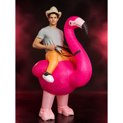 Kids Inflatable Flamingo Costume, Funny Blow Up Bird Outfit for Halloween main product view