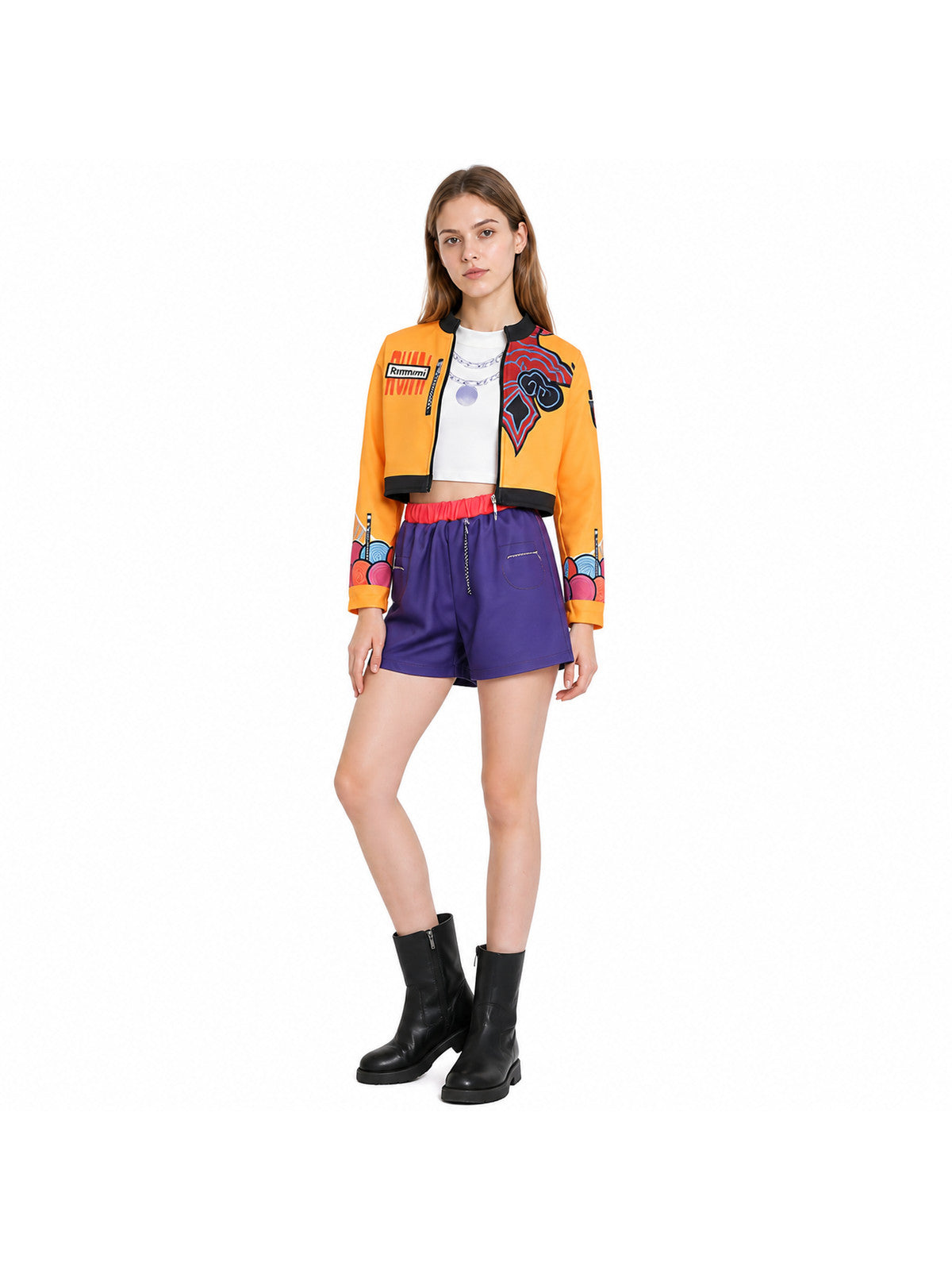 3-Piece Stage Costume: Jacket, Top, and Shorts