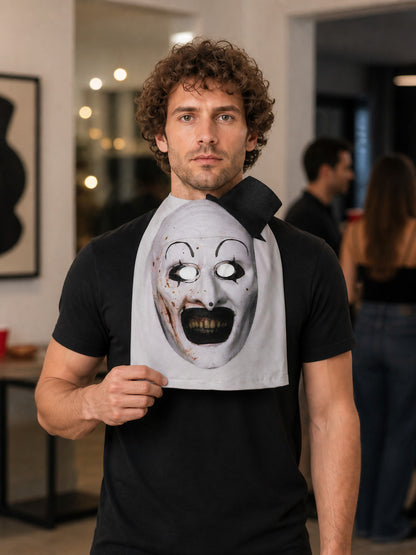 Carnival Mask with Black Hat for Halloween and Cosplay lifestyle view